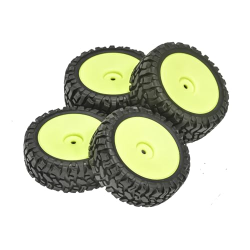 Pneu caoutchouc roue RC 75mm Wltoys 144001 124019 MJX 16207