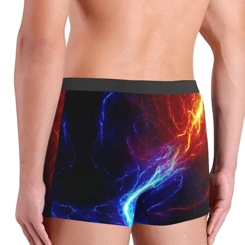 Lightning Boxer Briefs Mans Underwear Moisture Wicking Elastic Belt Boxers Breathable Ball Pouch Short Briefs3