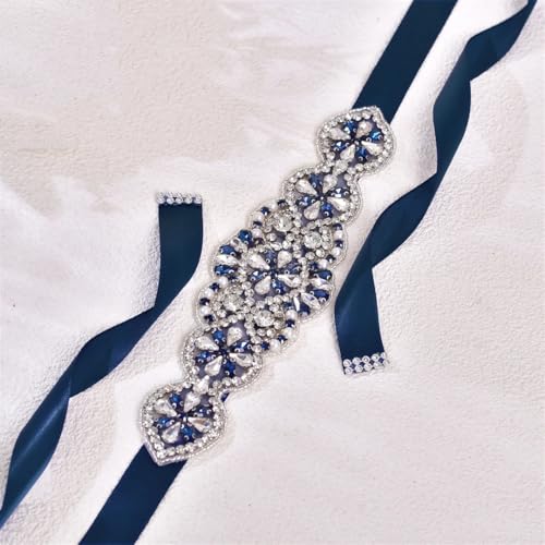 Rhinestone Wedding Belt, Party Dress Waist Ornament, Hand-Beaded Bridal Belt Accessory For Women3