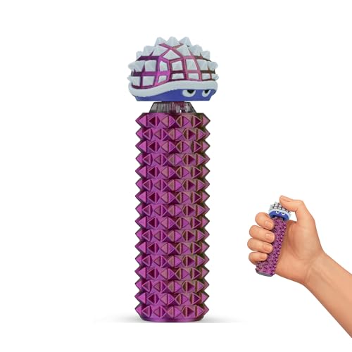 Image of Distractibles Shelly - Sensory Fidget Clicker, Textured Pain Stim Device, Stress Relief for Focus and Concentration (Neon Harmony)