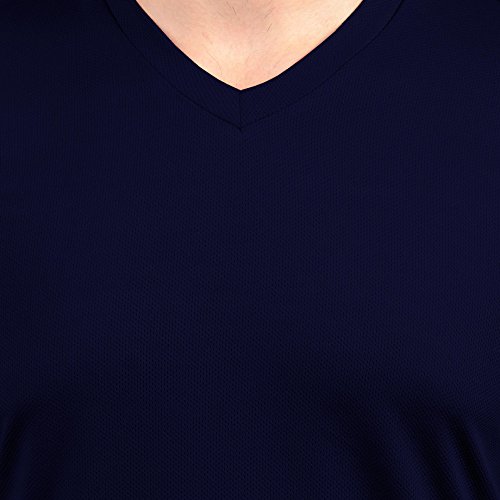 Image of Stylish Regular Fit Plain Men's V-Neck Half Sleeve T-Shirt