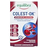 Equilibra® Colest Ok®, Integratore per il Normale Metabolismo del Colesterolo, con Complesso di Amaranto, Ulivo e Mela Cotogna, 20 Compresse, Senza Monacoline, Adatto Anche per Adulti 70+