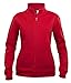 Produktbild Clique Clothing Damen Sweatshirt mit Reißverschluss, Seitentaschen mit Reißverschluss, I Pod/Handyschlaufe, 7 Farben inkl. Hi Viz, XS-XL Gr. S, Klassisches Rot