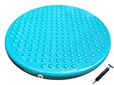 AppleRound Jr. Inflatable Seat Cushion with Pump, 31cm / 12in Diameter, Sensory Wiggle Seat for Kids (Turquoise)