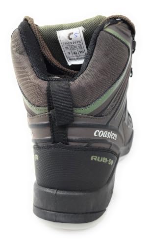 Image of ADD GEAR CTR - HIGH Ankle - Trekking Waterproof Shoes Anti-Skid Hiking, Sahyadri Mountain Boots for Men and Women in Action - RUB-50 (Brown /Avacado Green)