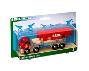 BRIO Holztransporter mit Magnetladung & Anhänger
