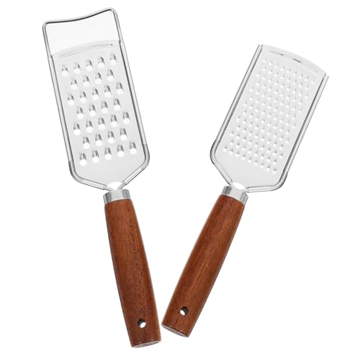 Set de 2 ralladores de acero inoxidable con mango antideslizante miniatura 1