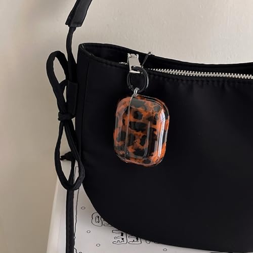 aaknhen Leopard Cheetah Print Case for AirPods 4th Generation(2024) with Keychain Tortoiseshell Animal Pattern Trendy Brown Cases with Lock for Cool Girls Women Men(for AirPods 4,Tortoise) by aaknhen - Image 8