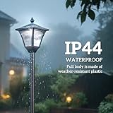 Outsunny Outdoor Garden Solar Post Lamp Photosensitive LED Lantern Bollard Pathway 1.2M Tall – Black - Image 6