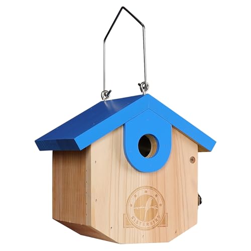 SISTERBIRD Wren Bird Houses for Outside Cedar Hanging Birdhouses for
