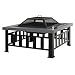 Outsunny Brasero Exterior de Metal Multifuncional Tipo Calentador 3 en 1 como...