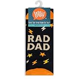 Lavley Rad Dad Socks - Fun Gift Socks for Men and Dads for Birthday, Father’s Day, Stocking Stuffers