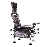 MIWOOYY Silla Pesca Sillón Reclinable de Pesca Plegable para Jardín y Playa para Adultos, Pequeña Silla de Picnic para Acampar Al Aire Libre con Respaldo Ajustable, Soporta 150kg/ 330lbs