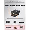 Cubilux RCA Volume Control Knob, Passive Adjustable Audio Controller for High Precision Volume Attenuation Management with Full Aluminum Alloy Case and ALPS Potentiometer (Black) Output