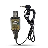 4.8V 350mA Upgraded USB Charger Replacement Spare Part Compatible with Haktoys HAK101 Invincible Tornado RC Acrobatic Stunt Car