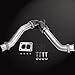 BLACKHORSE-RACING Turbo Diesel Exhaust Up Pipes & Gaskets + Y Pipe Kit Compatible with 1994-1997 Ford 7.3L Powerstroke Diesel OBS 7.3 - Replace # F4TZ-6K854-A, F4TZ-6K854-D, F6TZ-6K854-A, 1824434C1