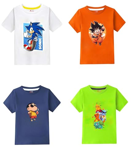 Image of Lush Plush Boys High GSM Cotton Half Sleeve Printed Cotton T-Shirt