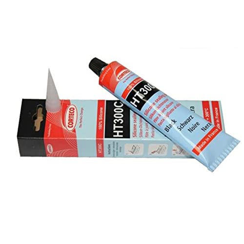 Tube Pâte à Joint Silicone Noir pour Carter d'Huile CORTECO HT300C +300° 80 ML