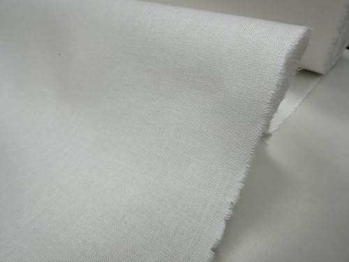 Tissu en coton P.F.P. blanc pour la décoration d'intérieur de votre salon avec rideaux sur mesure