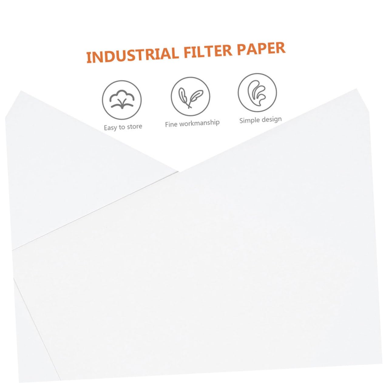 60 Sheets Qualitative Filter Papers for Labs Water Absorbing Square Filter Sheets High Absorbency Experiment Paper Laboratory Supplies