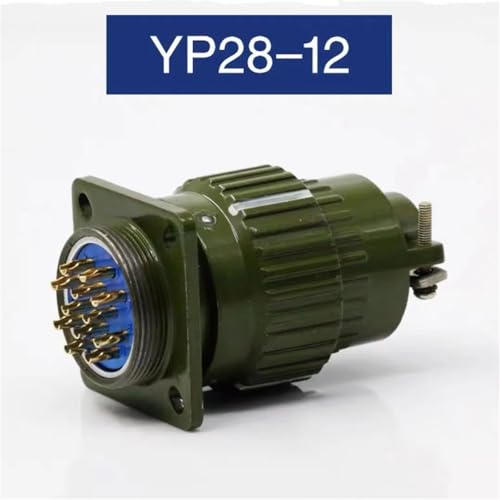 Conector YP28 de 12 pines macho y hembra para cables de aviación multipolo 2