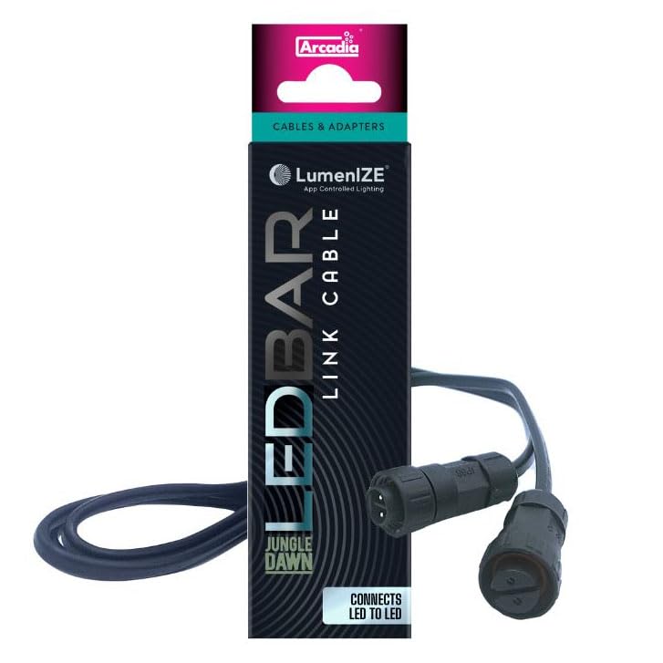 Arcadia LumenIZE LED to LED, 1.2M Link Cable Reptile Terrarium Vivarium Lighting Accessory