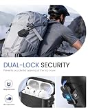 MOBOSI for AirPods Pro 3 Case, Compatible with AirPods Pro 3rd Generation Case Cover [Compatible with MagSafe] with Lock&Keychain&Cleaner Kit, Full Body Shockproof Protective Hard Shell (2025), Black