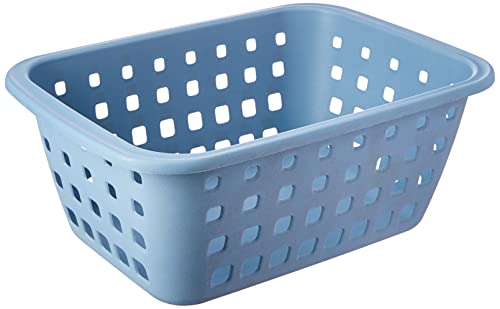 Cesto Organizador Plástico de 3 Litros, Cor Azul Linha Log, Ordene.