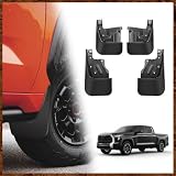 Muslogy Mud Flaps Compatible with Toyota Tundra 2022-2025 2026 3rd Gen Accessories Flaps Front & Rear 4PCS Set Splash Guards All Weather Mudguards No Drilling