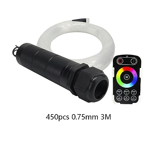 Luz de fibra óptica para coche que soluciona techos aburridos con control RF 2