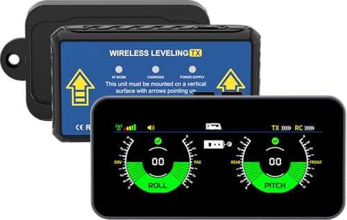 OBEST Wireless RV Leveling System, Smart Electronic Camper Leveler with High Precision, RV Leveling Tool Accessory for Camping, Levelling with Magnetic Bracket 5V
