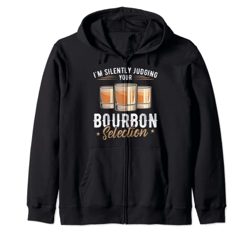 Estoy juzgando silenciosamente tu Bourbon Bourbon Sudadera con Capucha
