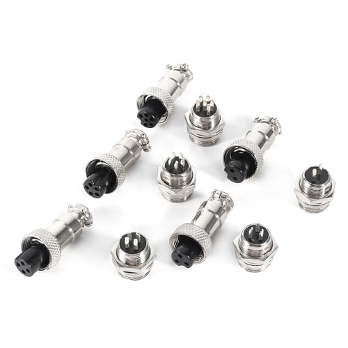 Set de 10 conectores de potencia aviación 3 pines miniatura 7
