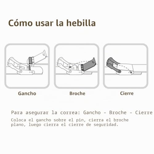 Correa de reloj ajustable sin herramientas con cierre rápido de acero inoxidable plata 18mm 5