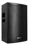 Rockville PLX12 12in Plywood Powered PA Speaker 3000W Peak 750W RMS Bluetooth Wedge Monitor, 127dB SPL