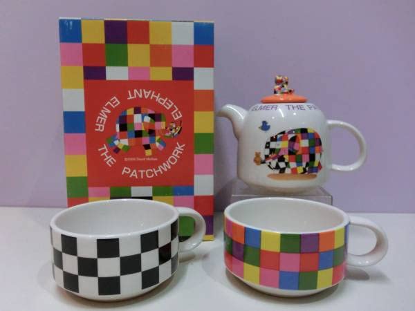 ゾウのエルマー☆陶器 ゾウのエルマー☆陶器の通販 by miu's shop｜ラクマ