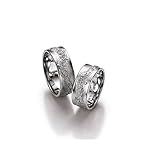 - Top Design Trauringe Eheringe Verlobunsringe Ringe Weißgold Oberfläche Struktur TOP Design