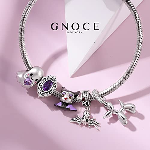 Image of GNOCE Pet Dog Bowl Bead Charm For Women, S925 Sterling Silver Bead Charm NecklaceBracelet for Her, Jewelry Gift