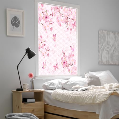 Vinilo decorativo para ventana Pink Art Cherry Blossom miniatura 5