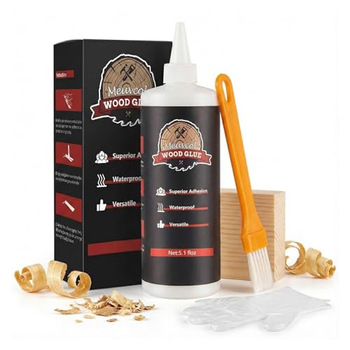 Wood Glue, Strongest Glue for Woodworking, Waterproof Clear Wood Glue