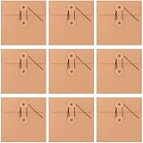 KESYOO 10個 牛皮紙製スリーブ封筒 紐留めクラフト紙収納袋 耐久性高く破れにくい 整理用 保管便利 家 シネマ向け