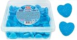 Rellenola de vidal con forma de corazon y cobertura de azúcar brillante