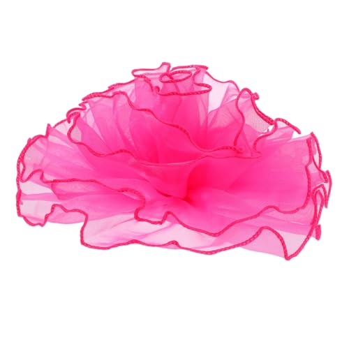 Broche fleur en organza vert Veemoon pour robe de mariée