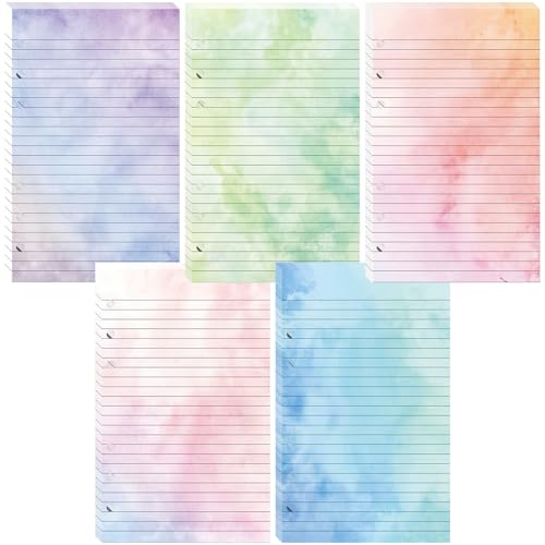Papier carnet de notes A5 à 6 anneaux avec feuilles lignées dégradées