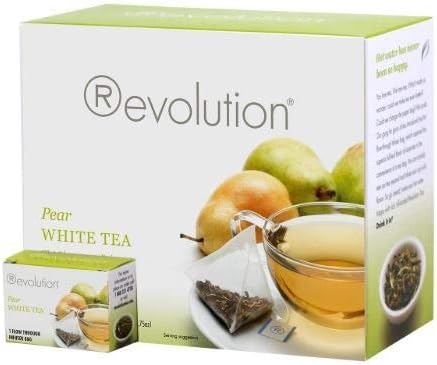 Revolution Pear White Tea - 30 Individual Packed Teabags Per Box Filled with Premium Leaf Tea