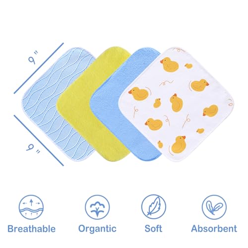Image of Viviland Baby Washcloths 24 Pack, Toddler Wash Cloths for Bath, Super Soft & Absorbent Bath Towel for Newborn and Infants, Baby Towels Care for Baby's Sensitive Skin