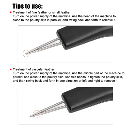 Máquina Elétrica Recarregável para Depilar Patos Removedor de Pelos Portátil Galinha Pato Penas de G