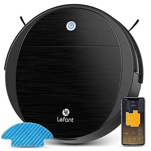 LEFANT Robot Aspirapolvere Lavapavimenti mini,2200pa forte aspirazione,6D Sensore di...