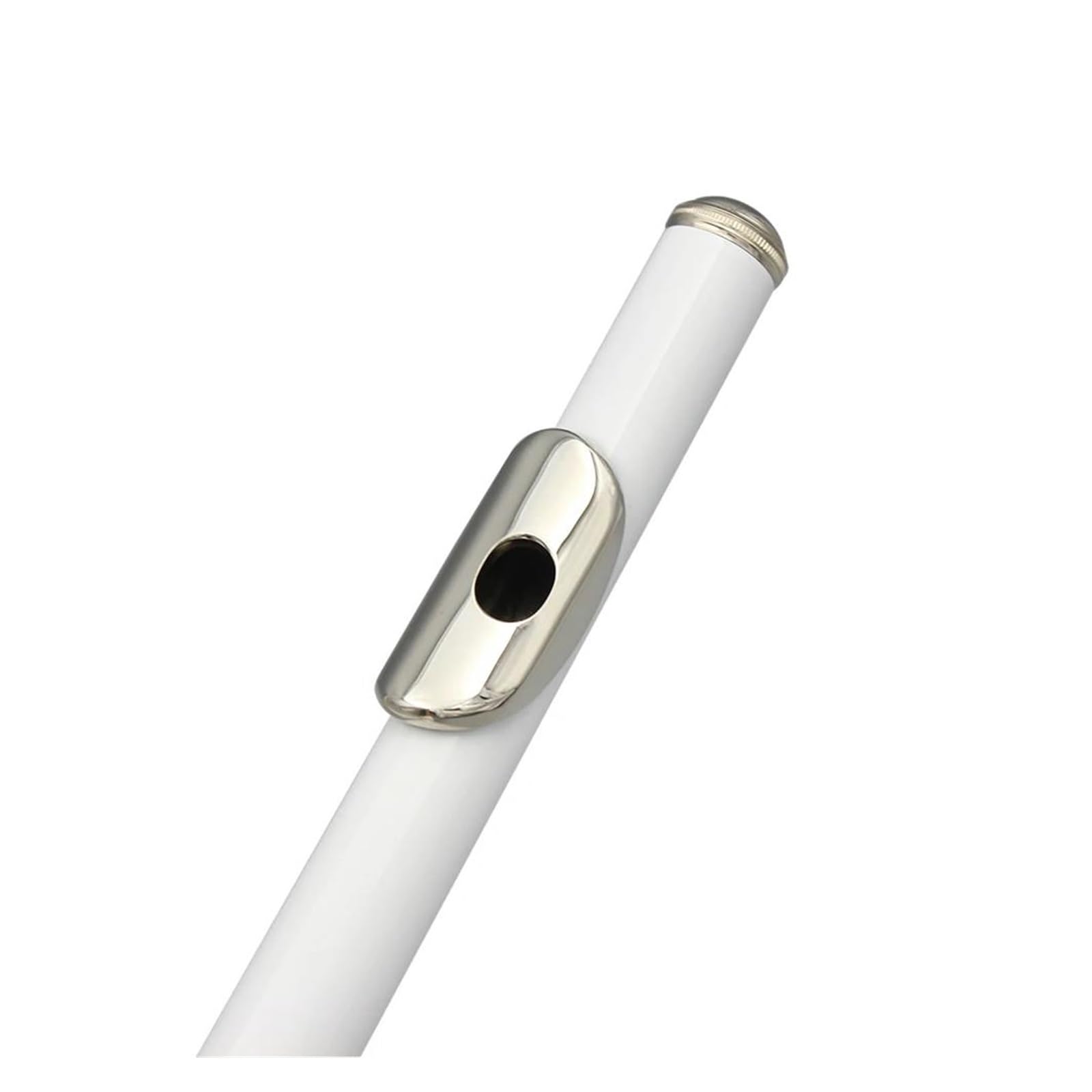 Flûte Traversière 16 Trous En Do Instrument Professionnel Blanc Livrée Avec Étui Baguettes Gants Et Pièces Flûte Pour Adultes