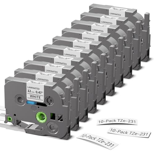 Cassettes TZe-231 12 mm Freshworld pour ranger la maison avec Brother P-Touch D220